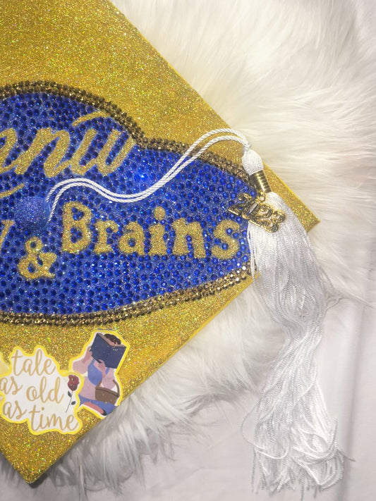 Beauty & Brains Grad Cap